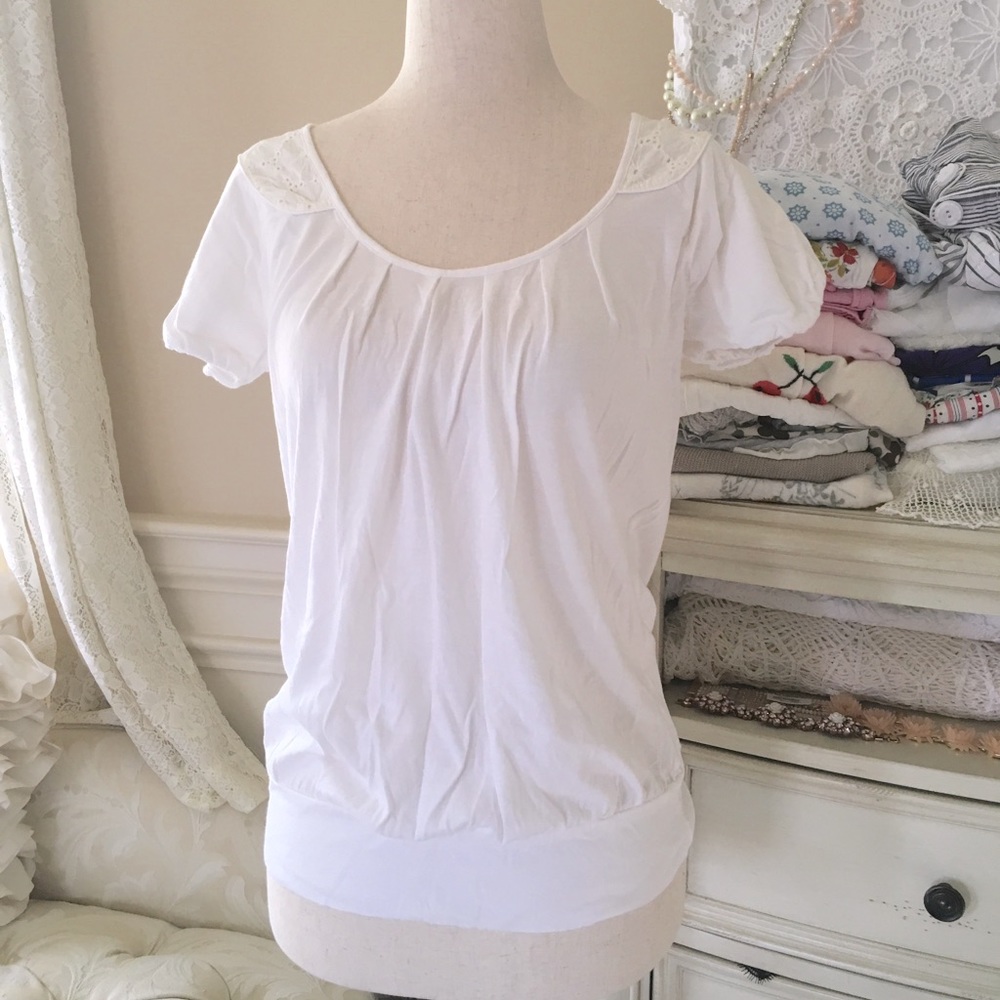 Little Yellow Button top by Anthropologie